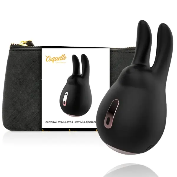 Coquette Chic Desire - Estimulador Clítoris Conejo Negro/Gold