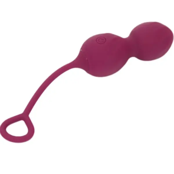 ARMONY - Vibrador de pesas vaginales con control remoto y 10 vibraciones en rojo oscuro - Imagen 4