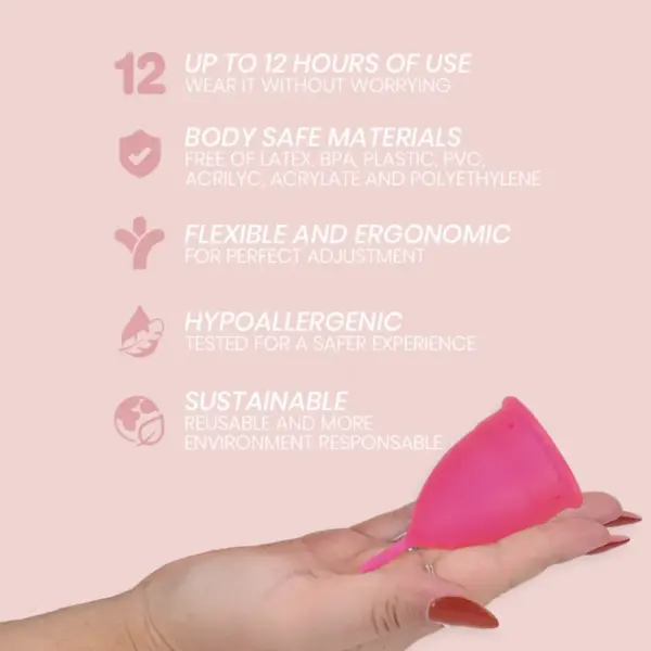 INTIMICHIC - Copa Menstrual Silicona Médica - Talla S para un Ciclo Cómodo y Saludable - Imagen 6