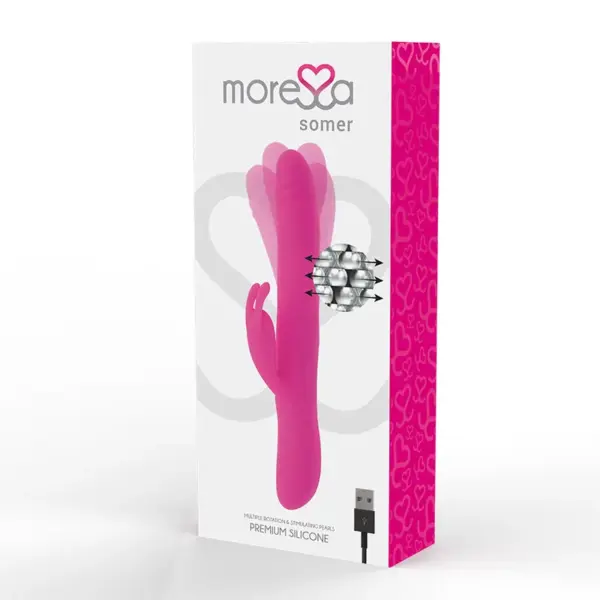 MORESSA - Somer Rotador Perlado y Potente Vibración Premium Silicone - Imagen 4