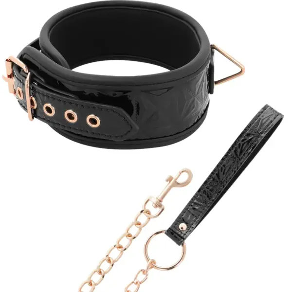 BEGME - Collar de Cuero Vegano Black Edition para BDSM