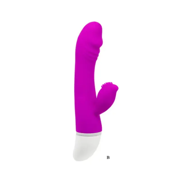 Pretty Love - Vibrador rabbit con licking morado - Imagen 2