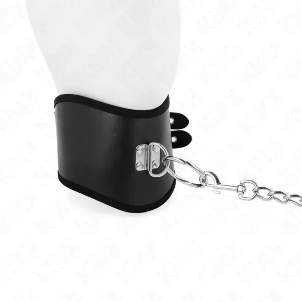 KINK - Collar con Correa Negro Ajustable para BDSM - Imagen 3