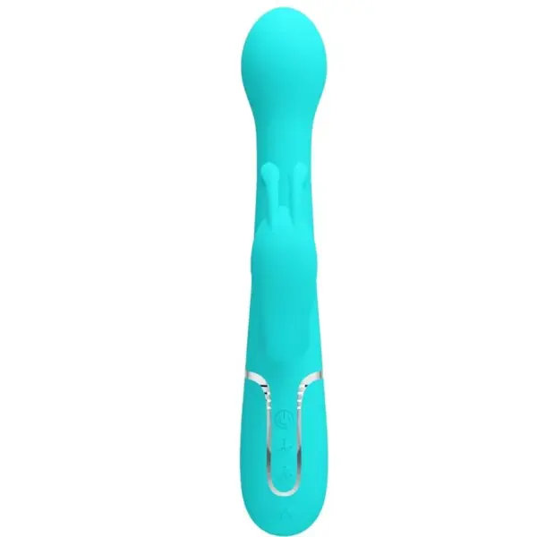 Pretty Love - Vibrador rabbit 3 en 1 multifunción verde agua - Imagen 2