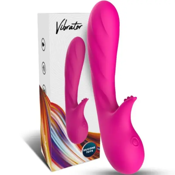 ARMONY - Romance vibrador con estimulador fucsia - Imagen 5