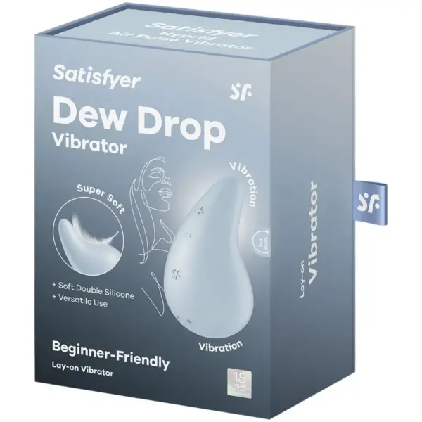 Satisfyer - Dew Drop Vibrador Lay-On Azul - Imagen 5