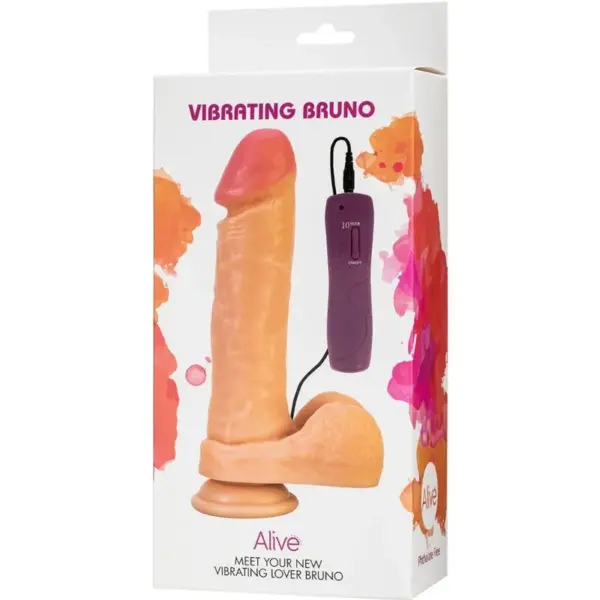 ALIVE - Bruno Pene Realista Vibrador 22 cm - Imagen 2