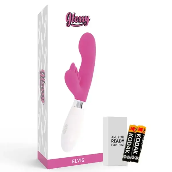 GLOSSY - Vibrador rabbit Elvis Rosa con 10 funciones - Imagen 5