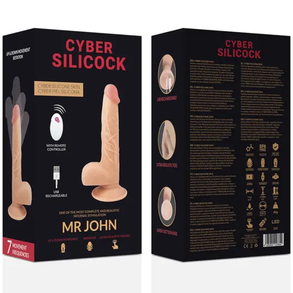 Cyber Silicock - Realista Control Remoto Mr John 23.88 cm - Imagen 9