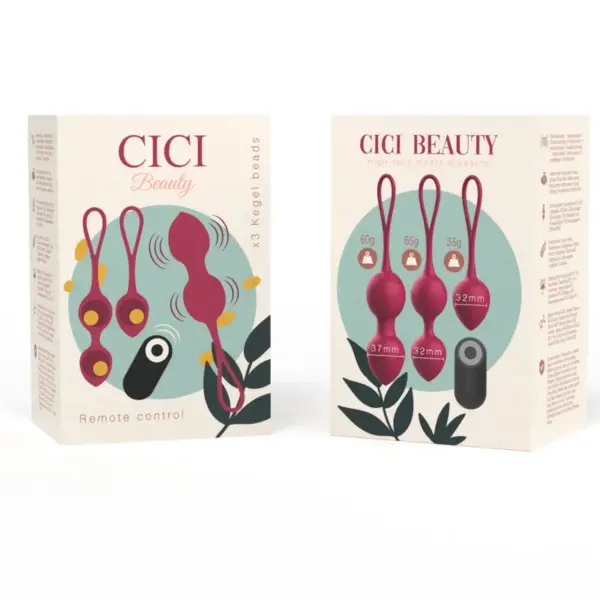 CICI BEAUTY - Premium Silicone 3 Vibrating Kegel Beads Remote Control - Imagen 6