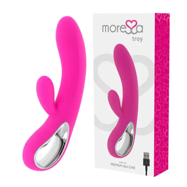 MORESSA - Troy Masajeador Punto G y Clítoris Premium Silicone Recargable