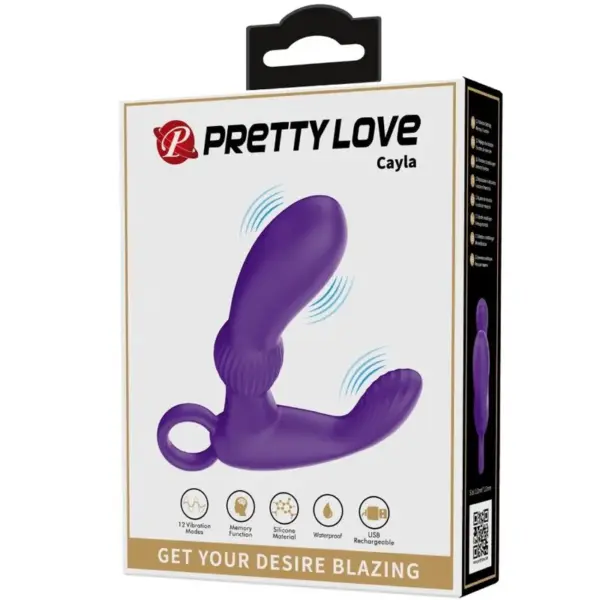 Pretty Love - Cayla Masajeador Vibrador Anal Lila - Imagen 9