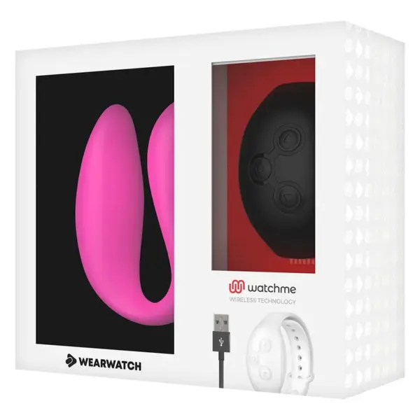 WEARWATCH - Vibrador Dual Technology Watchme Fucsia/Azabache - Imagen 8