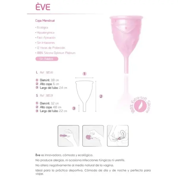 FEMINTIMATE - EVE COPA MENSTRUAL SILICONA - TALLA L - Imagen 7