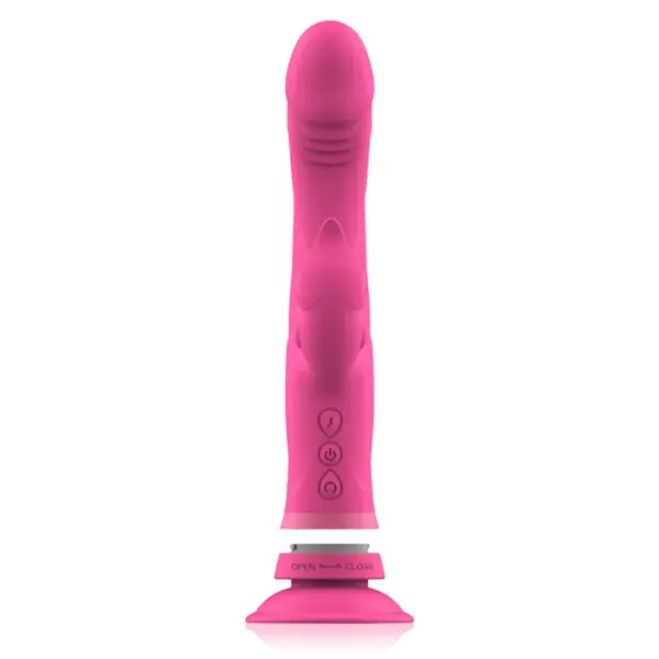 Intense - Vibrador Rabbit Silicona Rosa para Placer Dual - Imagen 6