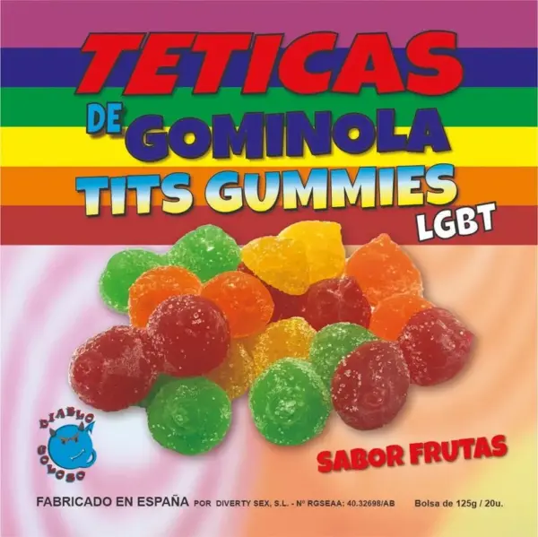 Diablo Goloso - Teticas de Gominola Azúcar Surtidas LGBT