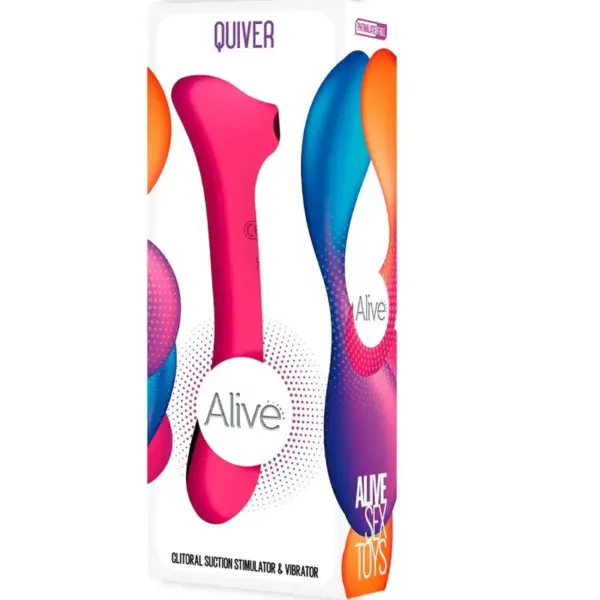 ALIVE - Succionador y vibrador avanzado fucsia para el placer femenino - Imagen 6