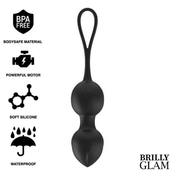 BRILLY GLAM - Vibrador con Bolas de Kegel y Control Remoto