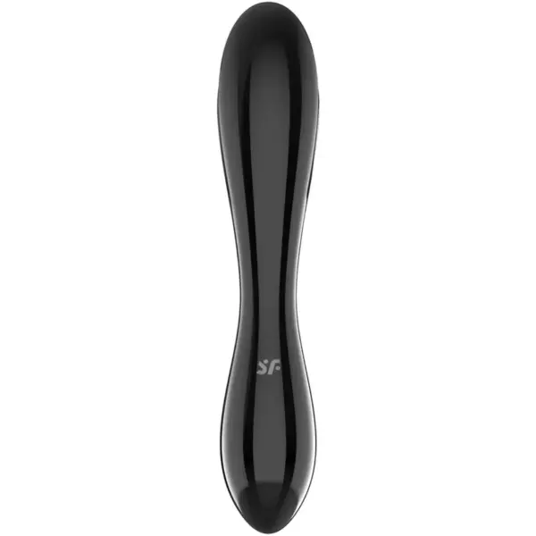 Satisfyer Dazzling Crystal Negro - Consolador de Cristal para Placer Inigualable
