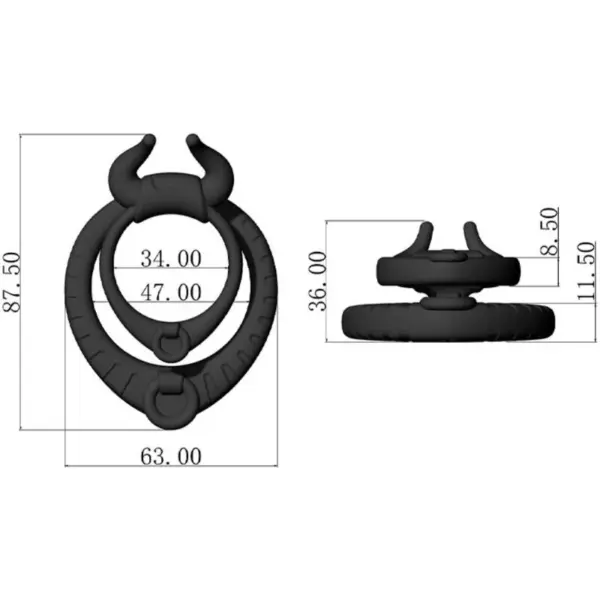 ARMONY - Bull's Pasión Anillo Negro - Imagen 5