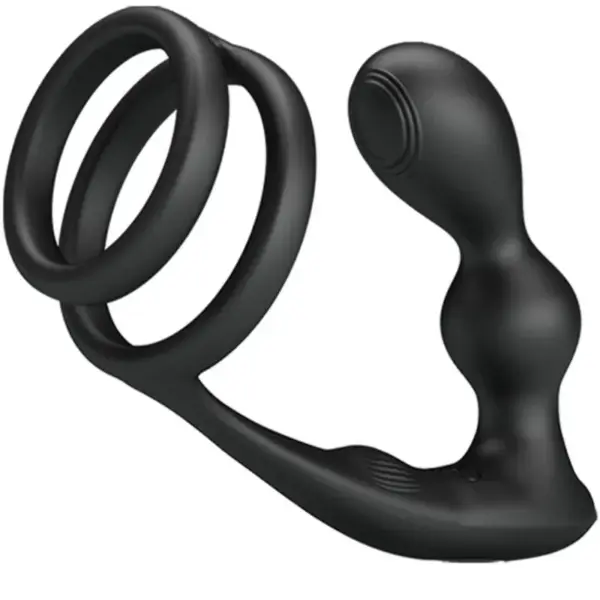 Pretty Love - Marshall Anillo para Pene con Plug Anal Vibratorio y Control Remoto