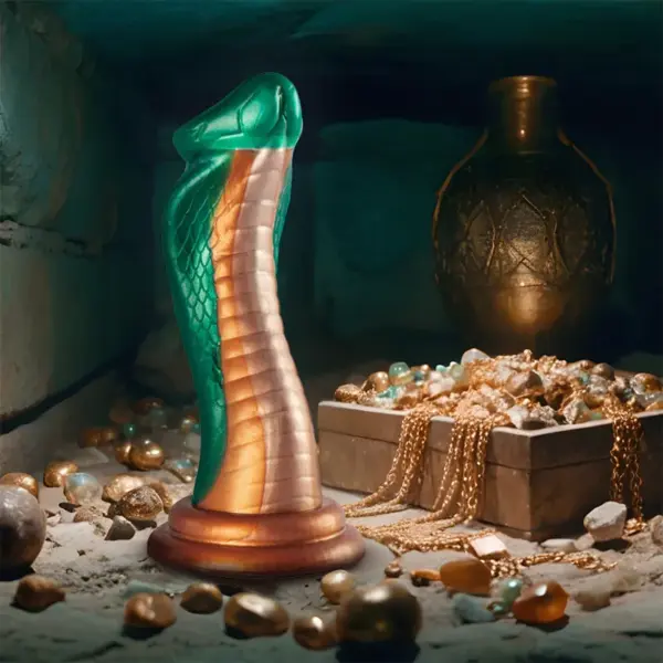 EPIC CYBERSILICOCK - Python Dildo Cobra Verde para Placer Épico - Imagen 9