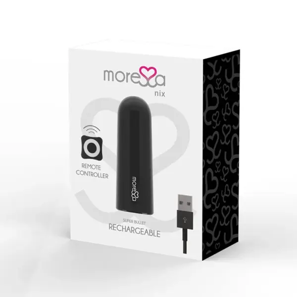 MORESSA - Nix Potente Vibrador Multi Juegos Control Remoto Negro - Imagen 3