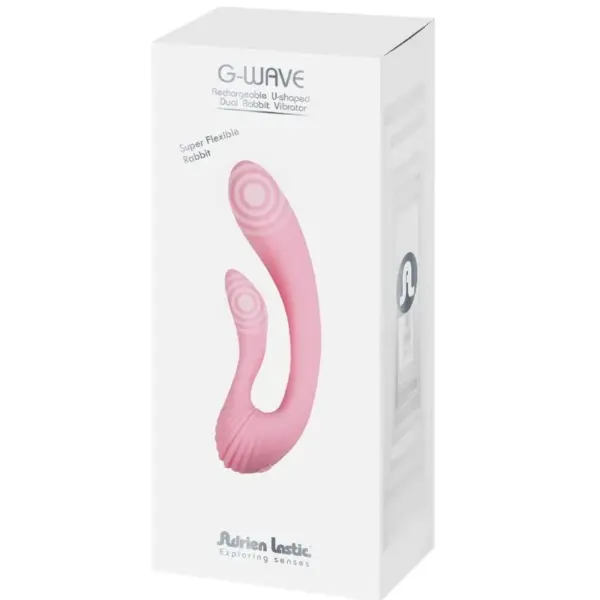 ADRIEN LASTIC - G-WAVE Vibrador Dual Rabbit Rosa - Imagen 7