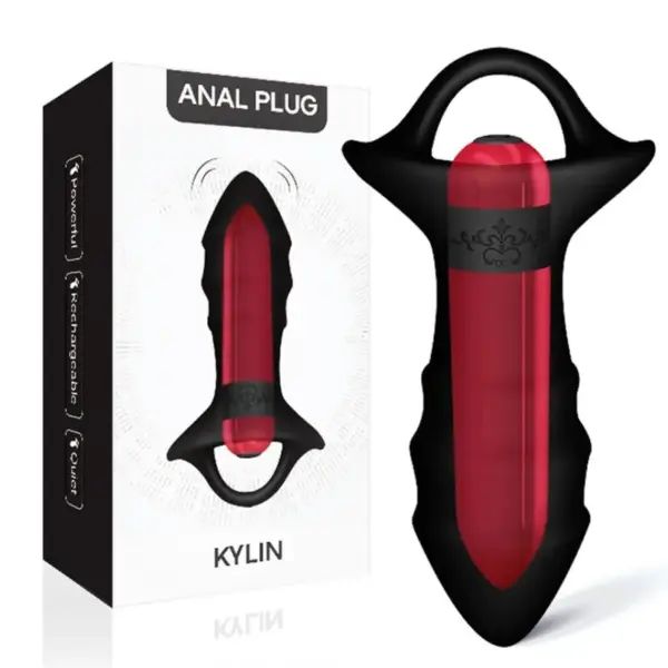 ARMONY - Kylin Dedal Vibrador & Plug Anal Control Remoto Negro - Imagen 5