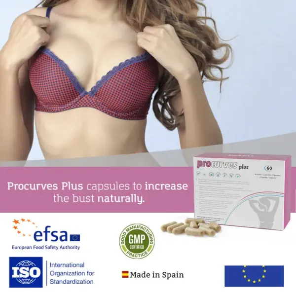 500 COSMETICS - Procurves Pills Cápsulas para Aumento de Pecho - Imagen 2