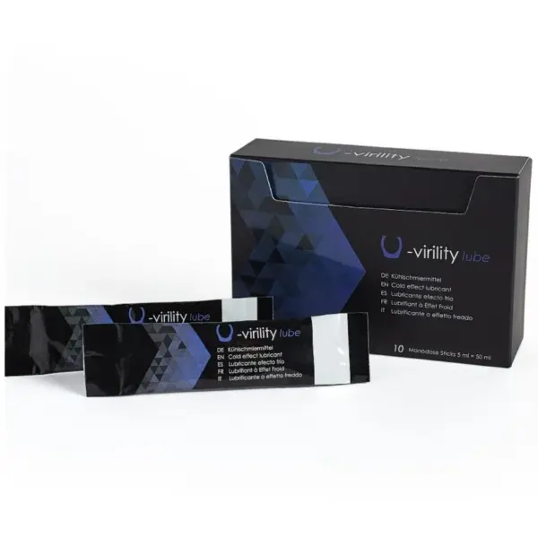 500 COSMETICS - U-VIRILITY LUBE Lubricante Efecto Frío 10 x 5 ml