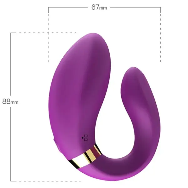 ARMONY - Vibrador para Parejas Control Remoto Violeta - Imagen 3