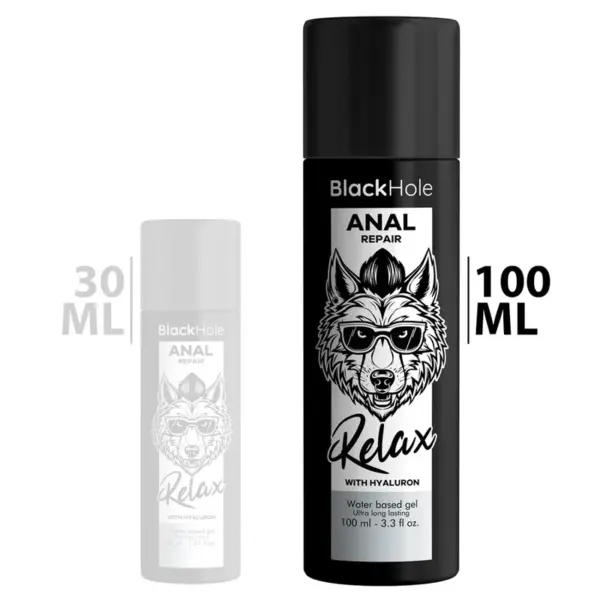 BLACK HOLE - Lubricante Anal Relajante con Ácido Hialurónico 100 ML - Imagen 2