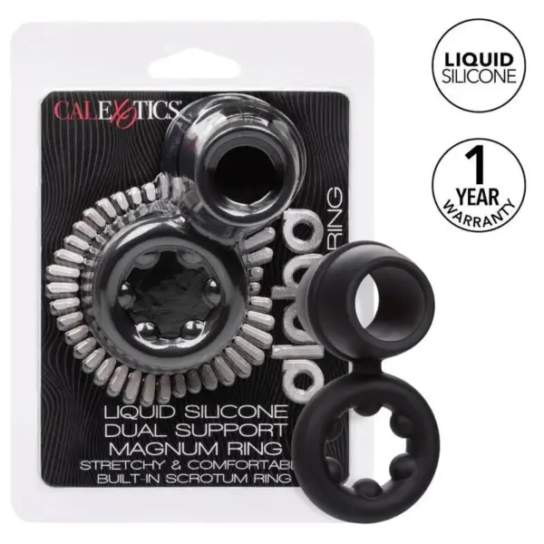 CALEXOTICS - Alpha Dual Magnum Ring Negro - Imagen 2