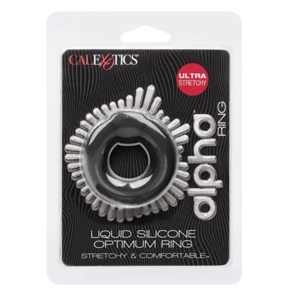 CALEXOTICS - Anillo Óptimo Alfa Negro para Placer Masculino - Imagen 8