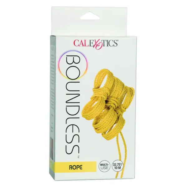 CalExotics - Boundless Cuerda 10m Amarillo para BDSM - Imagen 5