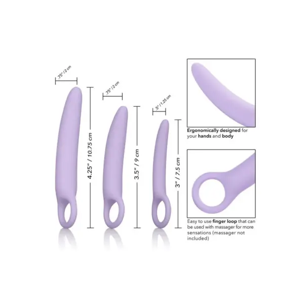 CALEXOTICS - Dr. Laura Berman Alena Set de 3 Dilatadores Vaginales de Silicona - Imagen 3