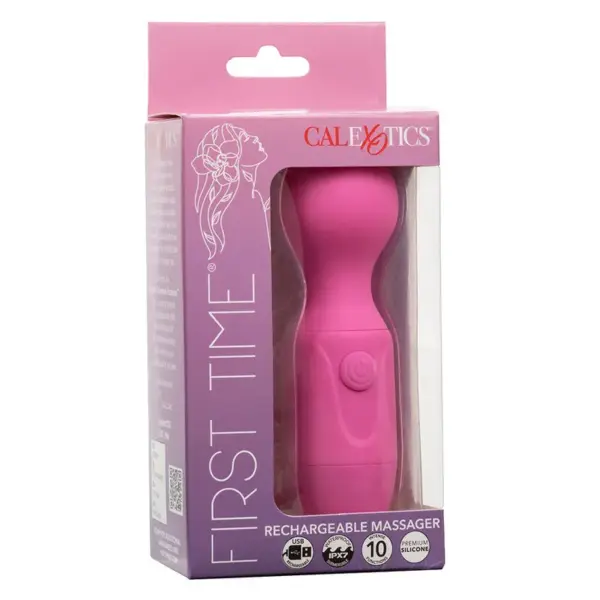 CALEXOTICS - First Time Masajeador Recargable 10 Vibraciones Rosa - Imagen 10