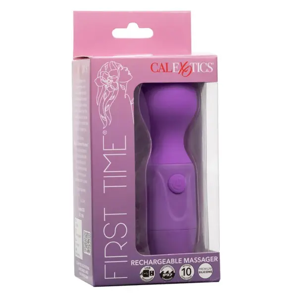 CALEXOTICS - First Time Masajeador Recargable 10 Vibraciones Violeta - Imagen 10