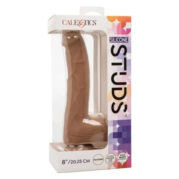 CALEXOTICS - Silicona Studs 20.32 cm Marrón - Placer Realista - Imagen 11