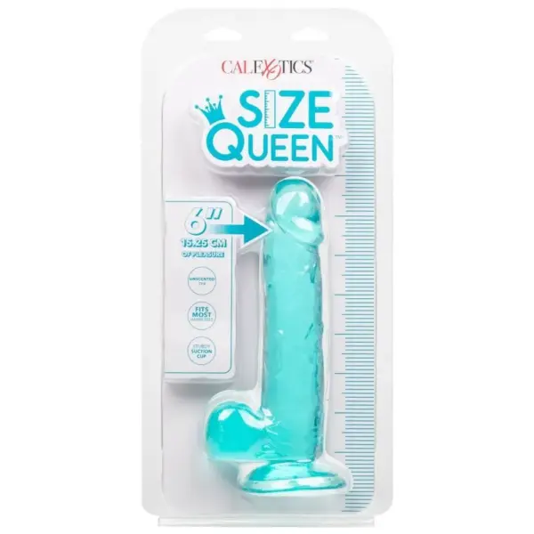 CALEXOTICS - Dildo azul Size Queen de 15.3 cm para un placer sin límites - Imagen 6