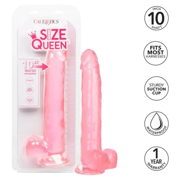 CALEXOTICS - Size Queen Dildo Rosa 25.5 cm para Placer Infinito - Imagen 2