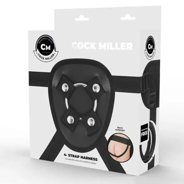 COCK MILLER - Arnés + Silicona Density Articulable Cocksil Negro 19,5 cm - Imagen 14