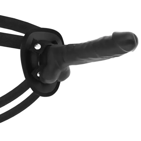 Cock Miller - Arnés + Silicona Density Cocksil Articulable Negro 18 cm - Imagen 3