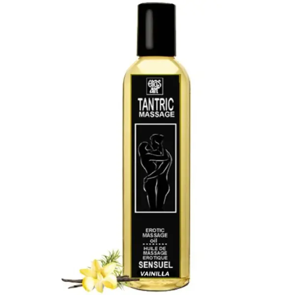 EROS-ART - Aceite de Masaje Tántrico Natural y Afrodisíaco Vainilla 30 ML