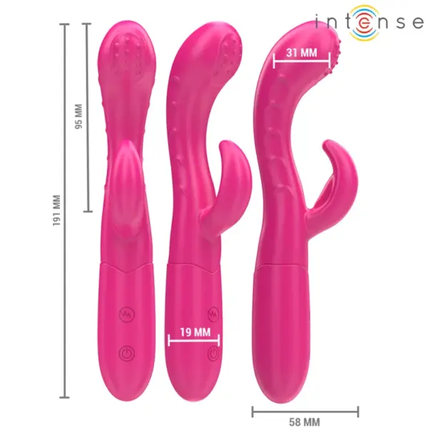 INTENSE - Vibrador Amara con lengua estimuladora rosa - Imagen 2