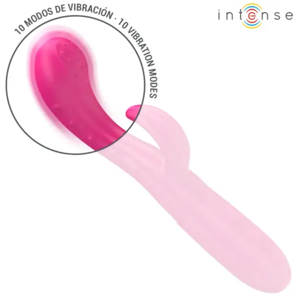 INTENSE - Vibrador Amara con lengua estimuladora rosa - Imagen 3