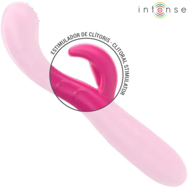 INTENSE - Vibrador Amara con lengua estimuladora rosa - Imagen 5