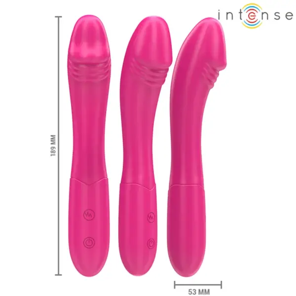 INTENSE - Vibrador Belinda 19 cm Flexible Rosa con 10 Modos de Vibración - Imagen 2