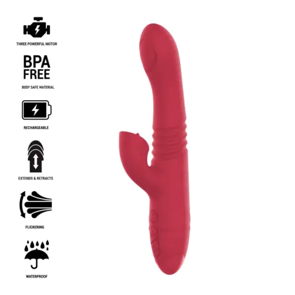 INTENSE - Vibrador multifunción recargable con lengua roja